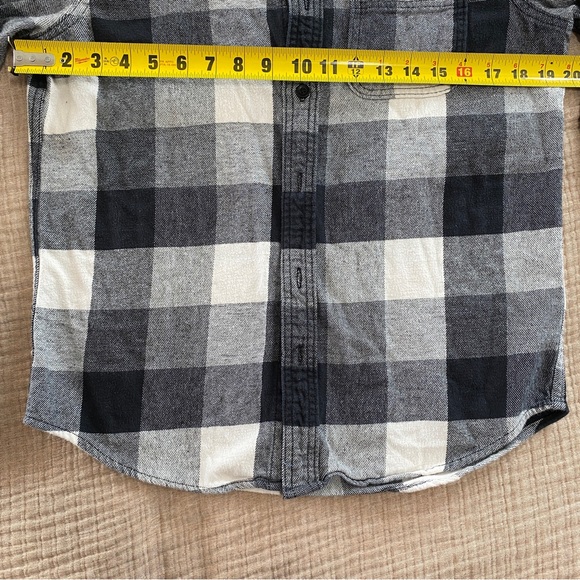 Hollister Oversized Women’s Flannel. Black and White Checkered Flannel. Small - Picture 5 of 6
